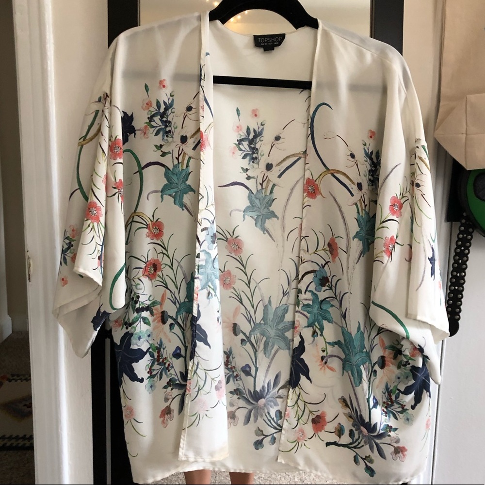 Topshop floral kimono